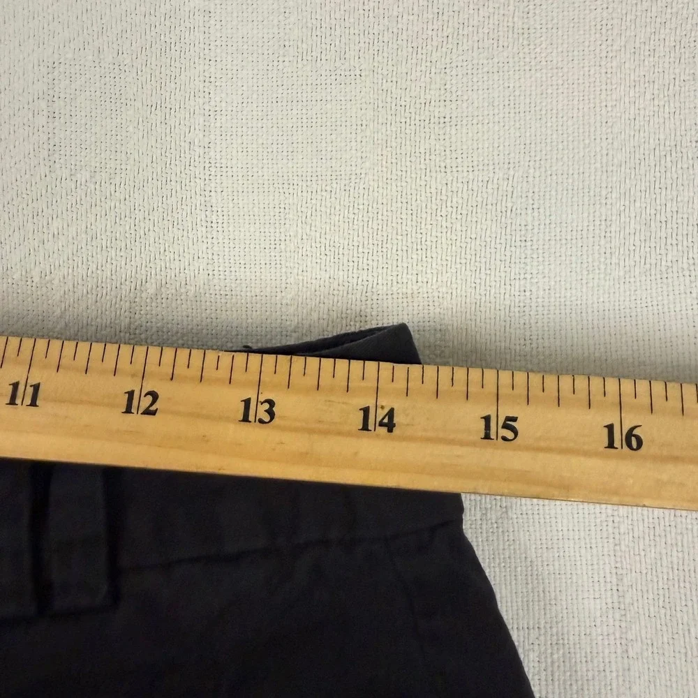 Ann Taylor Loft Womens Chino Shorts Black Size 4 Mid Rise Cotton Twill Casual